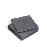 slate square set of 4 coasters