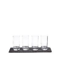Slate Platter & Serving Glasses