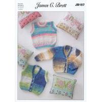 Slipover, Waistcoat and Cardigan in James C. Brett DK (JB157)