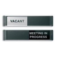 Sliding Sign Vacant and Meeting In Progress Self Adhesive OF139