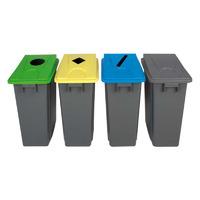 Slim Bin Recycling Bin 60L - Grey