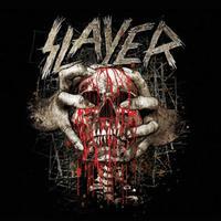 slayer skull clench single coaster 10x10cm