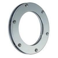 slim round fixed porthole in brass or chromium plated