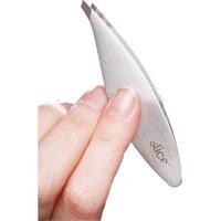 Slice 10452 Slanted Stainless Tweezers