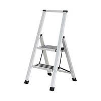 Slimline Stepladder, 2-Step, Aluminium