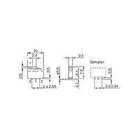 Slide switch 12 Vdc 0.5 A 1 x On/On Hartmann SX254L 1 pc(s)