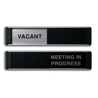 Sliding Sign Vacant and Meeting In Progress Self Adhesive