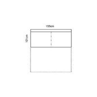 Sloane 3 Seater Sofa Bed Unit Armless