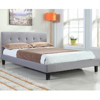 Sleep Design Emily Grey Fabric Bed