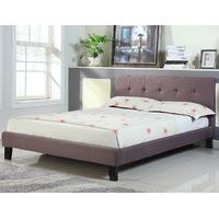 Sleep Design Emily Brown Fabric Bed