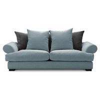 slouch fabric 2 seater sofa aqua