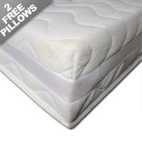 sleepstar ultimate 2000 5ft kingsize mattress inc 2 free memory pillow ...