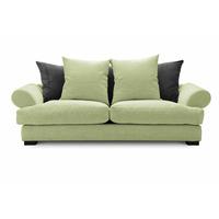 Slouch Fabric 2 Seater Sofa Lime