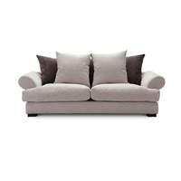 Slouch Tweed 4 Seater Sofa in Light Grey