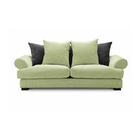 Slouch Tweed 4 Seater Sofa in Lime
