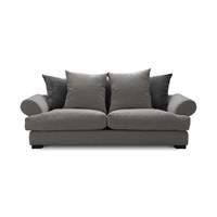 Slouch Tweed 2 Seater Sofa in Dark Grey