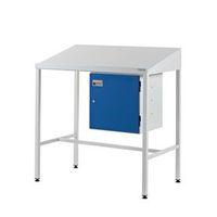 SLOPING TOP TEAMLEADER WORKSTATION WITH CUPBOARD 1060.1000.460