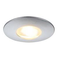 SLV 112242 DEKLED recessed light, round, silver metalic, 1W LED, warm white, 3000K, Aluminium, silver-grey, , , 