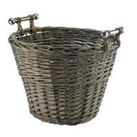 Slemcka Contemporary Willow Storage Bucket (H)370mm (D)470mm