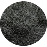 Slate Grey Super Thick Shaggy Circle Rug - Cascade 160x160