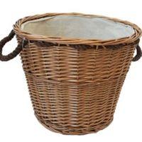 Slemcka Contemporary Wicker Basket (H)360mm (D)440mm