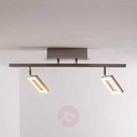 Sleek Lovisa LED ceiling light, 2-bulb