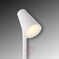 Slim LED floor lamp Piculet in white