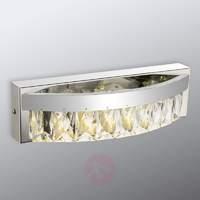 slightly curved led crystal wall light febe