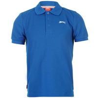 slazenger plain polo shirt junior boys