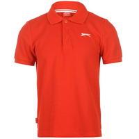 slazenger plain polo shirt junior boys