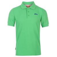 slazenger plain polo shirt junior boys