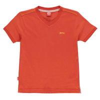 Slazenger V Neck T Shirt Junior Boys