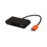 Slimport MyDP to HDMI Full HD USB 2.0 Port SD / TF Card Reader OTG Combo Adapter for Nexus 4 / 5 / 7 / LG More