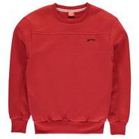 slazenger fleece crew sweater junior boys