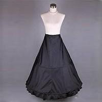 Slips Mermaid and Trumpet Gown Slip Chapel Train Tea-Length 1 Polyester Black