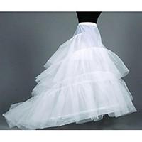 Slips Chapel Train Floor-length 4 Tulle Netting White