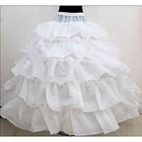 Slips Ball Gown Slip Floor-length 5 Polyester White