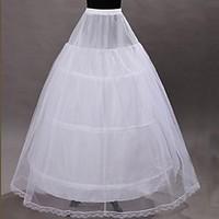 Slips A-Line Slip Ball Gown Slip Tea-Length 1 Tulle Netting Polyester White