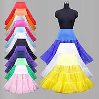 Slips Ball Gown Slip Knee-Length 3 Polyester / Lycra / OrganzaWhite / Black / Red / Ivory / Blue / Purple /