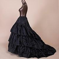 Slips Ball Gown Slip Chapel Train Floor-length 3 Polyester Black