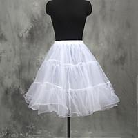 Slips A-Line Slip Ball Gown Slip Short-Length Knee-Length 3 Tulle White Vivid Pink Red