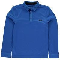 slazenger golf long sleeve polo shirt junior boys