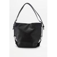 Slouch Convertible Tote Bag, BLACK
