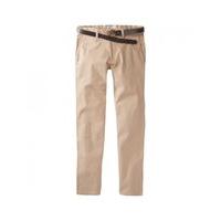 slim fit belted chinos