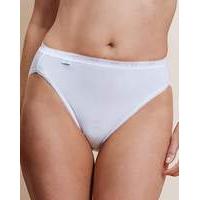 Sloggi Tai 3Pk Hi Leg Briefs White