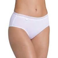 Sloggi Evernew Lace Midi Briefs White