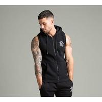 sleeveless hooded top