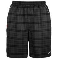 slazenger checked shorts mens