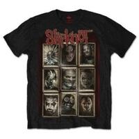 Slipknot New Masks Mens Black T Shirt Small
