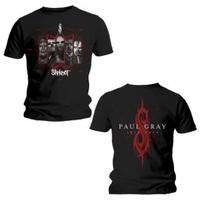 Slipknot Paul Grey Mens Black T Shirt: Small